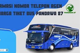 Tiket Bus Pandawa 87 Lebaran 2022 Surabaya